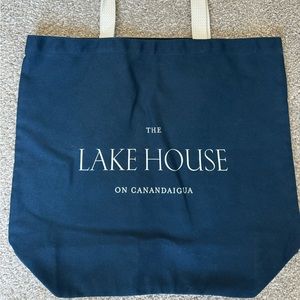 The Lake House on Canandaigua Finger Lakes Canvas Tote Bag